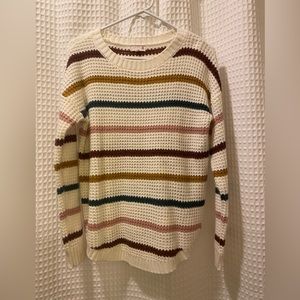 Knitted stripped sweater